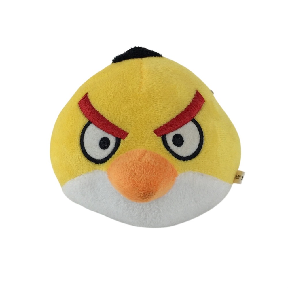 Angry Birds Chuck Plush 5 Inch Yellow Bird Small Stuffed Toy Suction Cup Hanger